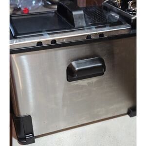 Kalorik 4.2 Quart Deep Fryer with Oil Filtration XL, in Stainless Steel